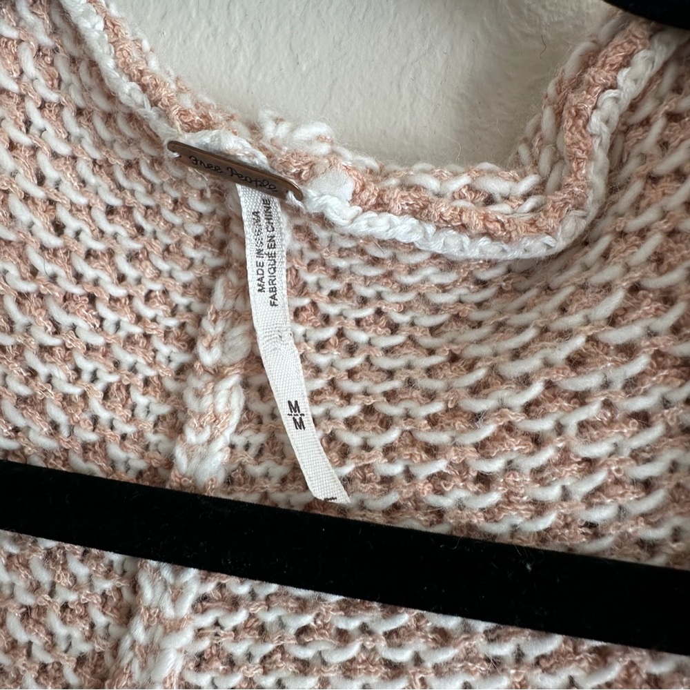 Free People Coco Cocoon Knit Cardigan in Ivory size M - Picture 6 of 10